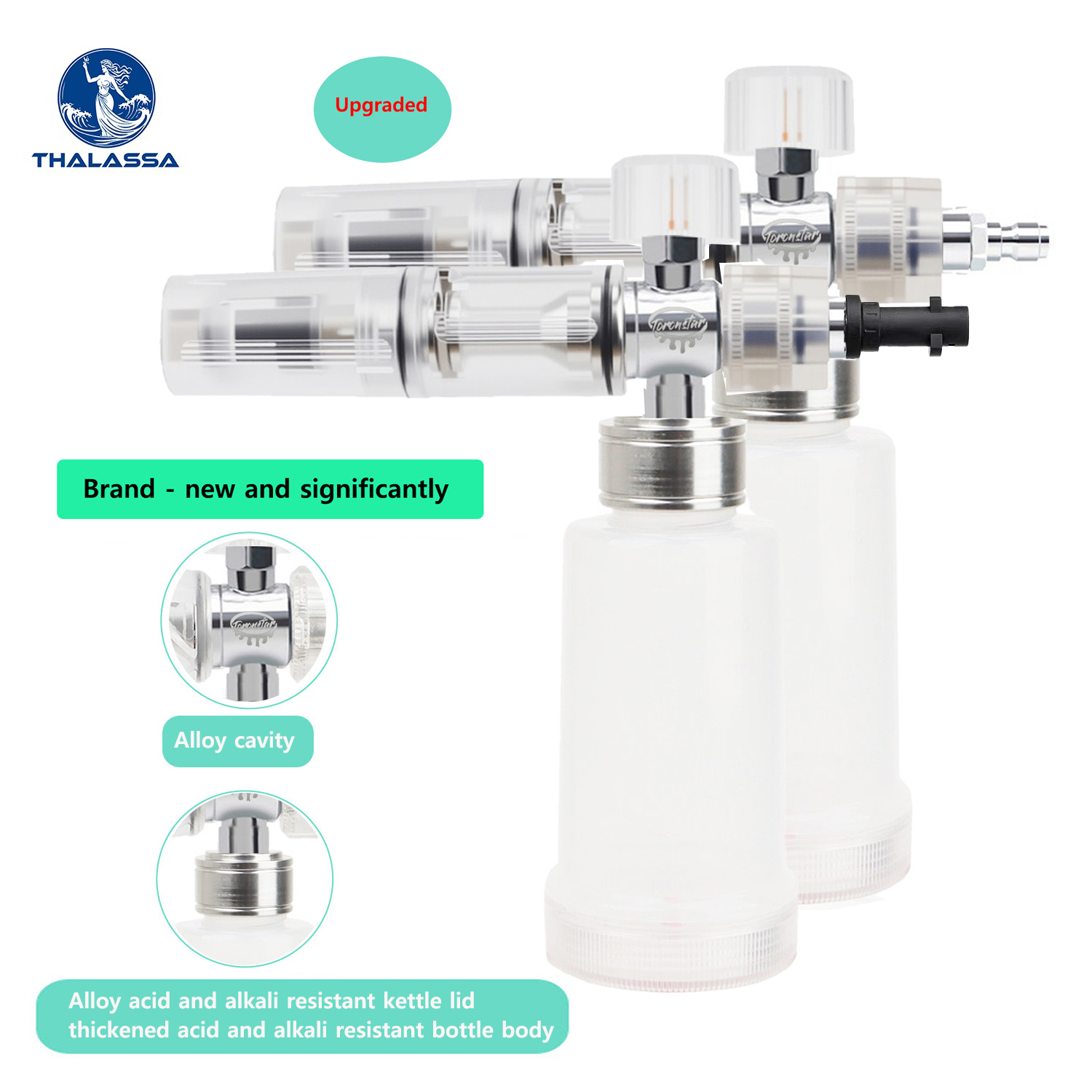 Foam Cannon Car Wash - Foam Spray Gun Adjustable 100ml Acid