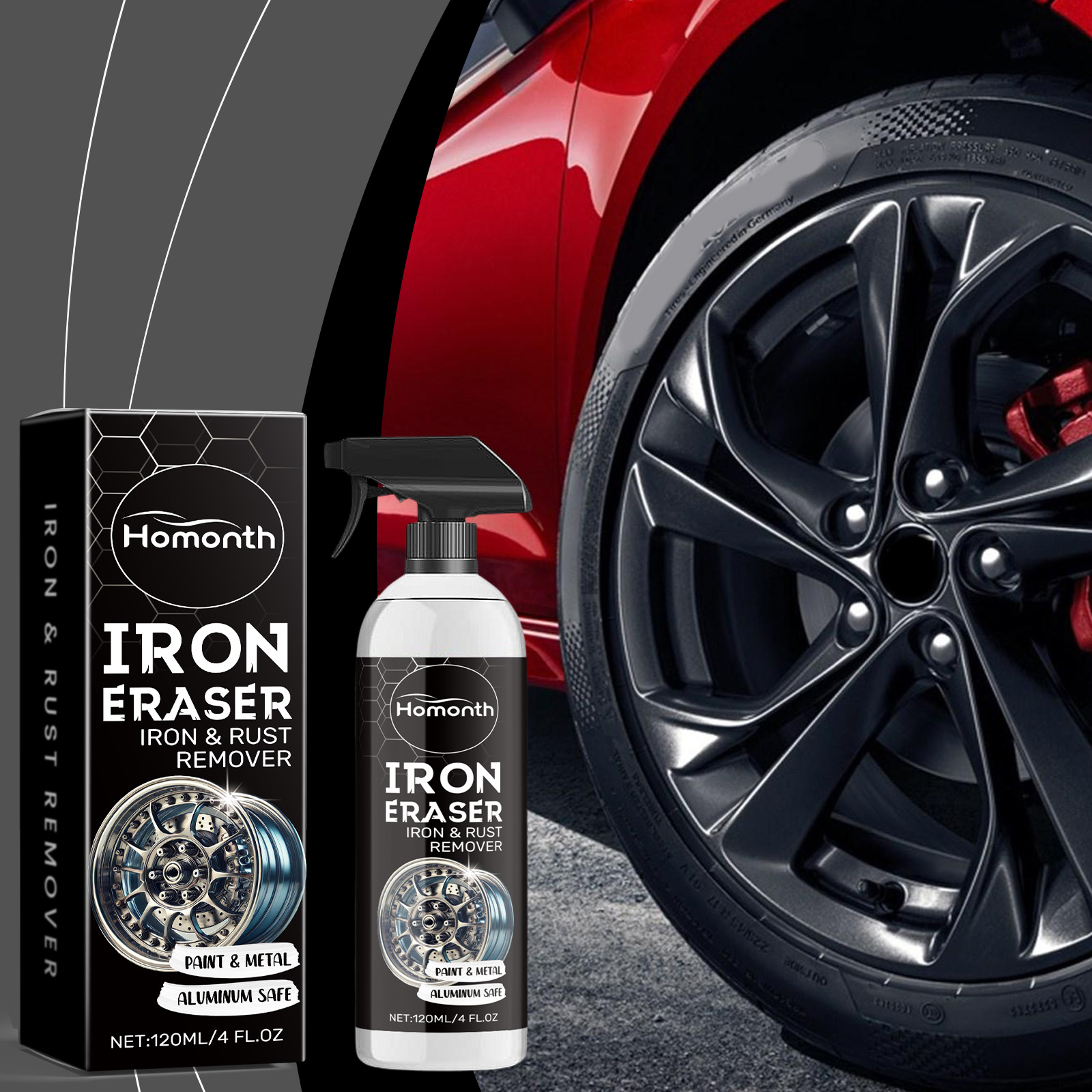 Car Wheel Rust Remover Spray E - огляд і ціна Wheel Cleaner Alloy