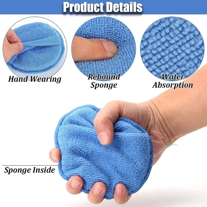 10Pcs Car Detailing Applicator - огляд і ціна Wax Applicator Pad