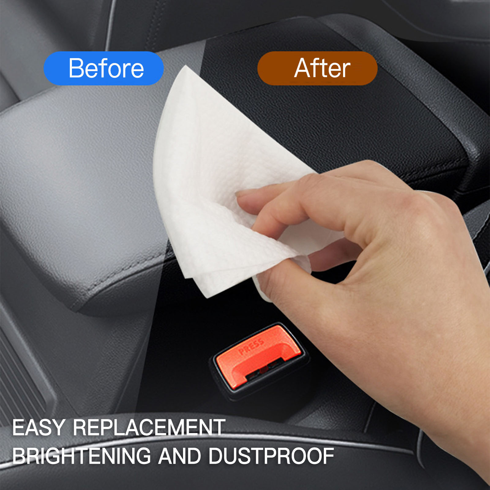 80pcs/bag Car Interior Cleanin - огляд і ціна Leather Cleaner Interior