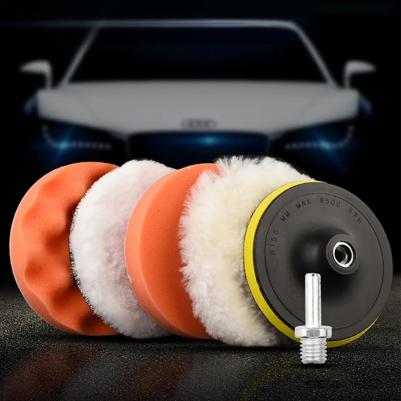 6pcs/set Car Polishing Sponge  - огляд і ціна Polish Pad Set Buffer