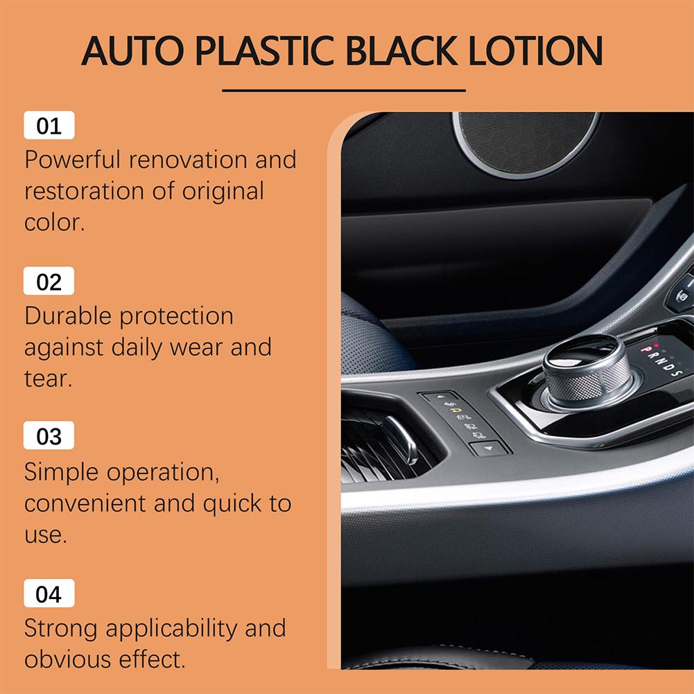100/200ml Car Plastic Black Re - огляд і ціна Trim Restorer Plastic