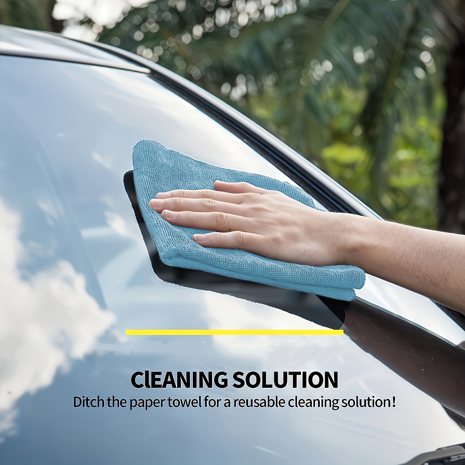 1-50pcs Light Blue Microfiber  - огляд і ціна Microfiber Towel Detailing