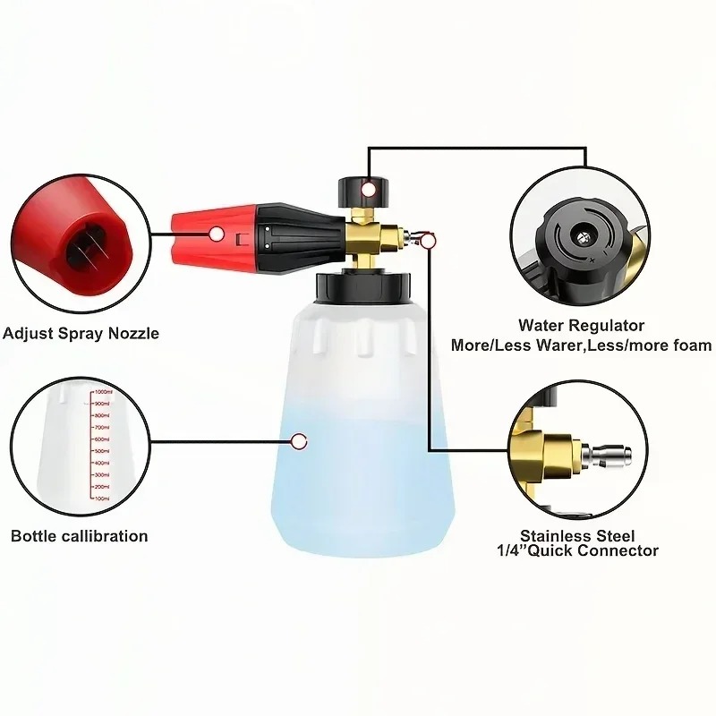 Adjustable High Pressure PA Sn - огляд і ціна Foam Cannon Car Wash