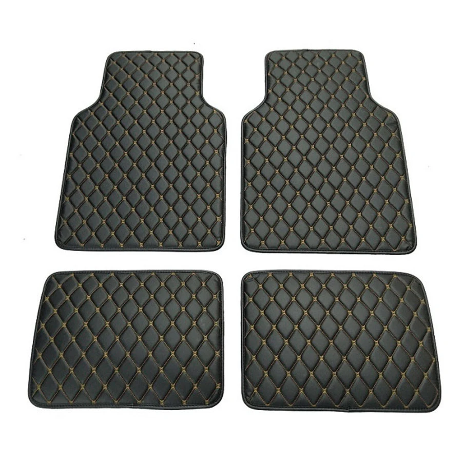 4pcs PU Leather Black Car Floo - огляд і ціна Leather Cleaner Interior