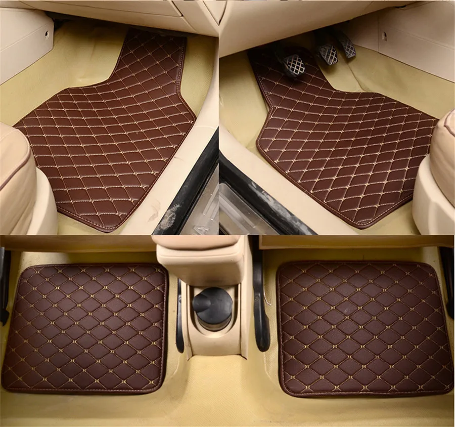 4pcs PU Leather Black Car Floo - огляд і ціна Leather Cleaner Interior