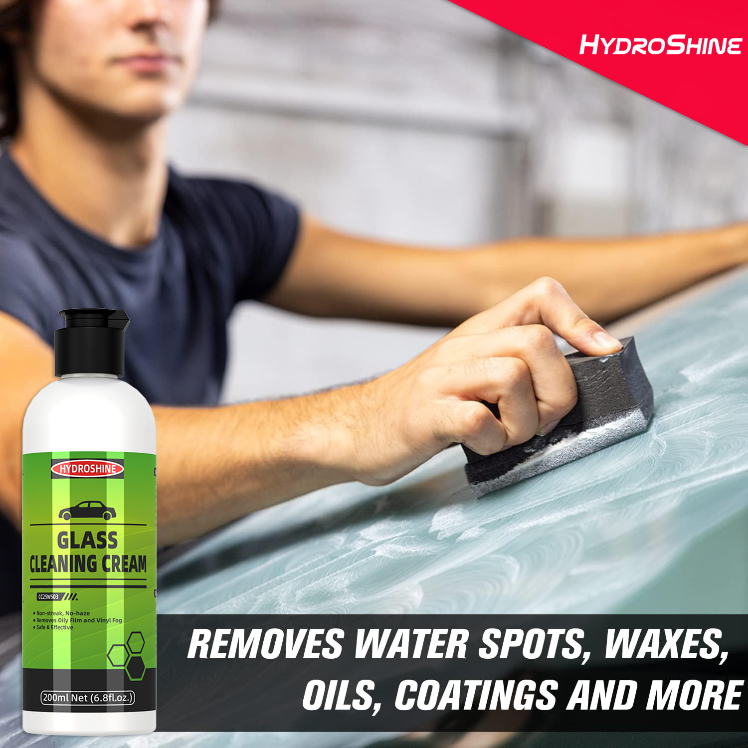 Hydroshine Car Glass Oil Film  - огляд і ціна Glass Cleaner Streak